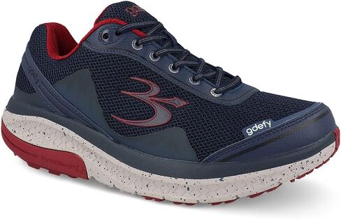 Gravity Defyer Men's GDEFY Mighty Walk Athletic Sneakers 11 W US - VersoShock Proven Performance Walking Shoes Blue, Red in Kuwait
