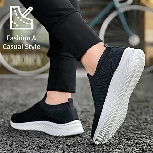 JIAFO Mens Shoes Walking Shoes for Men Mens Slip On Shoes Sneakers for Men, Casual Athletic Running, Lightweight Breathable Mesh Knit in Saudi Arabia