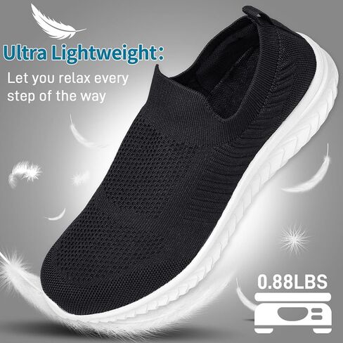 JIAFO Mens Shoes Walking Shoes for Men Mens Slip On Shoes Sneakers for Men, Casual Athletic Running, Lightweight Breathable Mesh Knit in Saudi Arabia