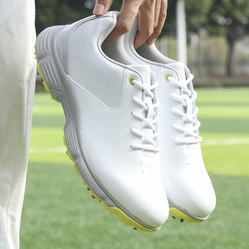 THESTRON Men Golf Shoes Mesh Breathable Breathable Golf Walking Sport Sneakers 7 Spikes Golf Trainers … in Saudi Arabia