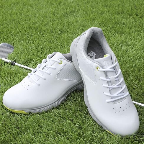 THESTRON Men Golf Shoes Mesh Breathable Breathable Golf Walking Sport Sneakers 7 Spikes Golf Trainers … in Saudi Arabia