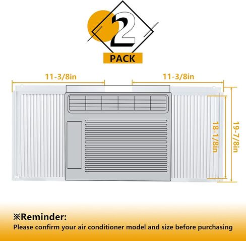 LBG Products Window Air Conditioner Side Panel and Frame Set,AC Accordion Filler Kit,Fits Most 10000BTU Window Air Conditioners in Saudi Arabia