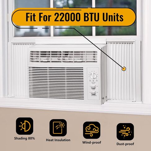 LBG Products Window Air Conditioner Side Panel and Frame Set,AC Accordion Filler Kit,Fits Most 10000BTU Window Air Conditioners in Saudi Arabia