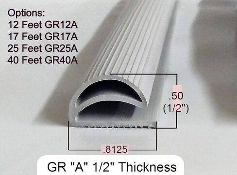 e Shaped Door Seal gaskets for refrigerators from The '40s and '50s (GR-A 1/2", 12 Feet) in Saudi Arabia