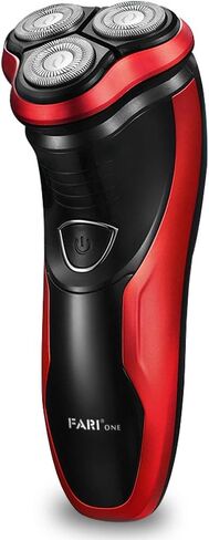 FARI Rotary Electric Razor Shaver, Wet & Dry Rechargeable Electric Shaving Razor for Men, Black in Saudi Arabia