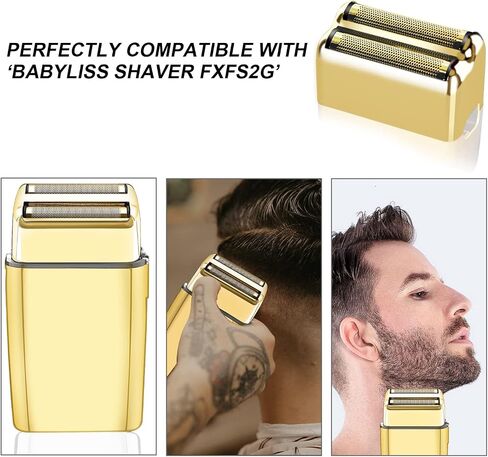 ماكينة حلاقة بديلة للرقائق والقواطع المتوافقة مع BaBylissPRO Barberology Double FXFS2 (قطعتان باللون الأسود) in Kuwait