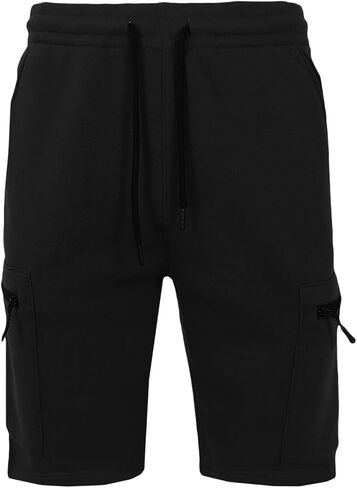 Men's Classic and Cargo Fleece Joggers Shorts, Cotton Blend Shorts with Pockets in Kuwait