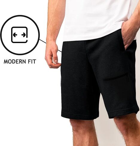 Men's Classic and Cargo Fleece Joggers Shorts, Cotton Blend Shorts with Pockets in Kuwait