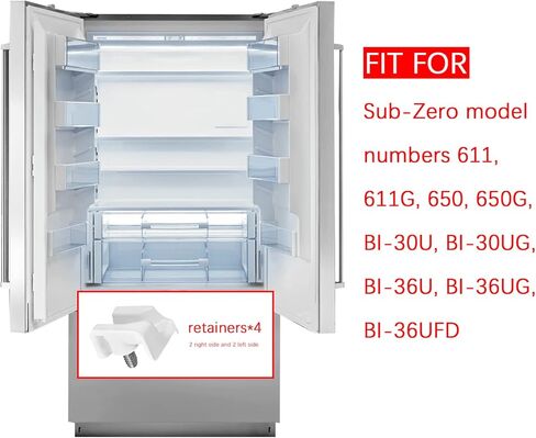 4 عبوات من سلة الفريزر التجنيب 7009399 استبدال السلة السفلية للفريزر SUB ZERO APS 5029 611 650 BI-30U BI-30UG 611G BI-30U، Vanshly in Kuwait
