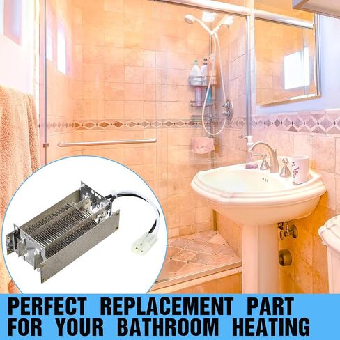 عنصر تسخين Saillong متوافق مع BroanNutone S97020888 S97016565، أجزاء عنصر حرارة مجفف 120 فولت 1500 واط لتدفئة الحمام الخفيفة ومروحة السخان، فتحة تهوية مروحة الحمام، مجموعة عناصر التسخين البديلة in Saudi Arabia