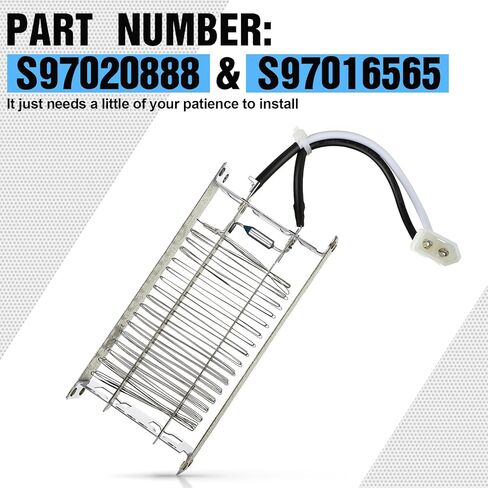 عنصر تسخين Saillong متوافق مع BroanNutone S97020888 S97016565، أجزاء عنصر حرارة مجفف 120 فولت 1500 واط لتدفئة الحمام الخفيفة ومروحة السخان، فتحة تهوية مروحة الحمام، مجموعة عناصر التسخين البديلة in Saudi Arabia