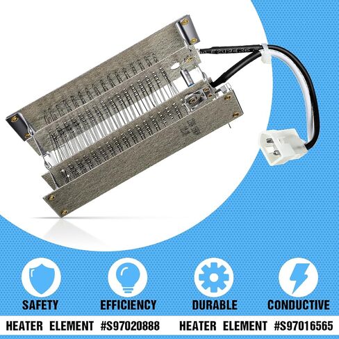 عنصر تسخين Saillong متوافق مع BroanNutone S97020888 S97016565، أجزاء عنصر حرارة مجفف 120 فولت 1500 واط لتدفئة الحمام الخفيفة ومروحة السخان، فتحة تهوية مروحة الحمام، مجموعة عناصر التسخين البديلة in Saudi Arabia