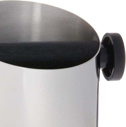 De'Longhi Knock Box for Coffee & Espresso Grounds, Easy & Mess-Free Disposal of Coffee Puck, Removable Bar and Non-Slip Base, Dishwasher Safe, Stainless Steel, 4-inch diameter in Saudi Arabia