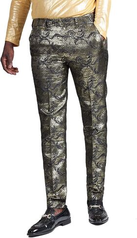Barabas Men's Graphic Printed Design Slim Dress Pants 2CP3102 in Kuwait