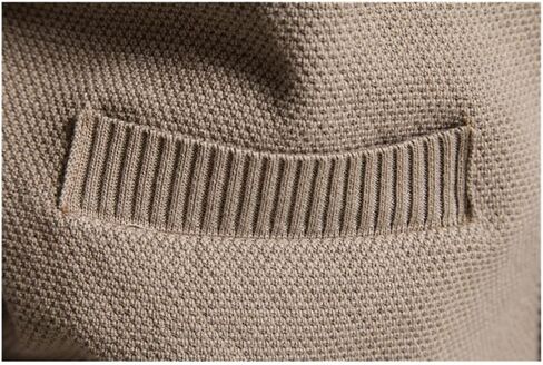 Men Cotton Casual Warm Cardigan Solid Color V-Neck Single Breasted Cardigans Winter Sweater Pocket in Saudi Arabia