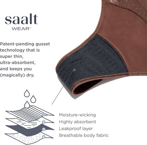 سالت ملابس داخلية قابلة لإعادة الاستخدام - مريحة ورفيعة وتبقيك جافًا من جميع التسربات (ثونج دانتيل) in Kuwait