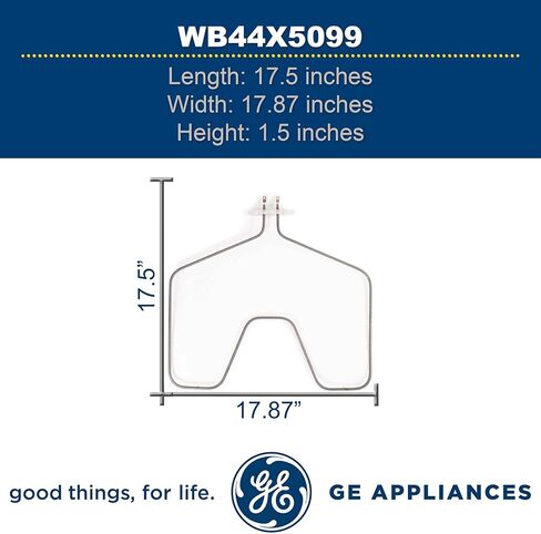 GE WB44X5099 Genuine OEM Lower Bake Element 236V for GE Electric Ovens in Saudi Arabia