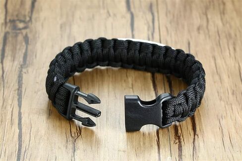 MZZJ Dad Gifts from Son Daughter Stainless Steel ID Nylon Outdoor Sport Paracord Survival Cuff Bracelet,Dad's Birthday Present, Funny Gift Idea for Dad,Dad's Birthday Present in Kuwait