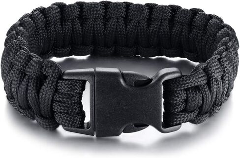 MZZJ Dad Gifts from Son Daughter Stainless Steel ID Nylon Outdoor Sport Paracord Survival Cuff Bracelet,Dad's Birthday Present, Funny Gift Idea for Dad,Dad's Birthday Present in Kuwait