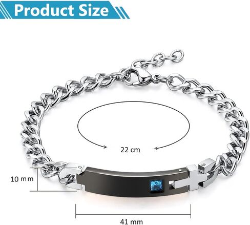 GAGAFEEL Custom Bracelet Cuff Couple Bracelets Engraved ID Date Name Promise Women Men Teen Girls Boys Personalized Braided Rope Birthday Anniversary Valentines Jewelry Gift in Kuwait
