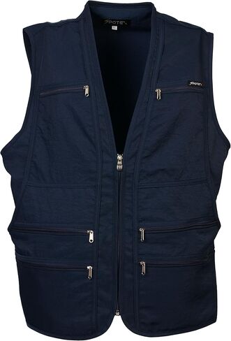 Beat The World Men's 9 Pockets Work Utility Vest Military Photo Safari Travel Vest Workwear Jacket in Kuwait