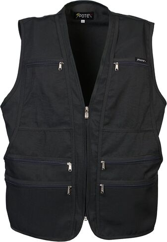 Beat The World Men's 9 Pockets Work Utility Vest Military Photo Safari Travel Vest Workwear Jacket in Kuwait