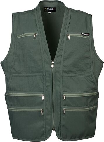 Beat The World Men's 9 Pockets Work Utility Vest Military Photo Safari Travel Vest Workwear Jacket in Kuwait