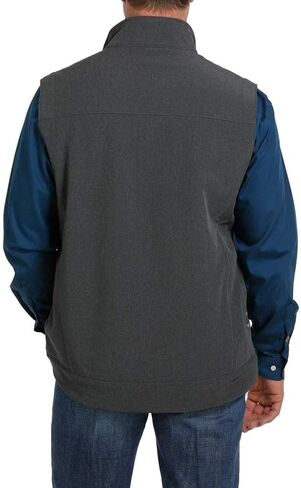 Cinch Men's Solid Cc Texture Zip-Front Bonded Vest in Saudi Arabia