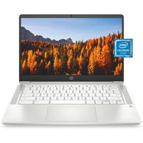 HP 15.6 HD Premium Chromebook, Intel Celeron N Processor 3.7GHz Turbo Speed, 8GB Ram, 64GB SSD, Ultra-Fast WiFi Up to 1700 Mbps, Chrome OS, Arctic Sliver