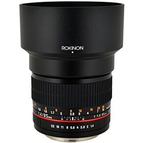 Rokinon 85M-MFT 85mm F1.4 Ultra Wide Lens for Micro Four-Thirds Mount Fixed Lens for Olympus/Panasonic Micro 4/3 Cameras Black | Premium optical design delivers sharp image quality and reliable performance for photography and video. in Saudi Arabia