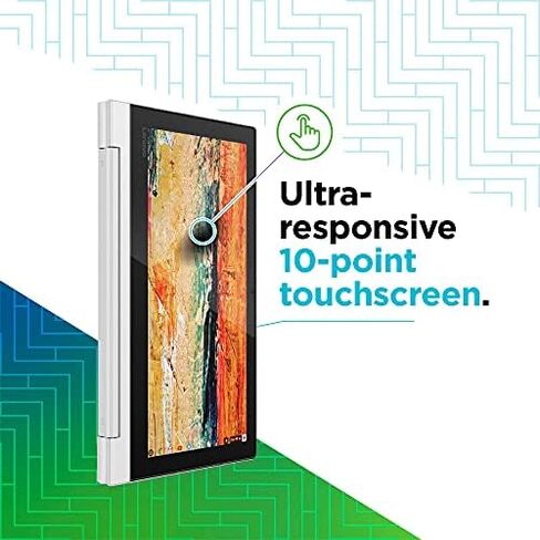 لاب توب لينوفو كروم بوك فليكس 3 مقاس 11 بوصة، شاشة IPS عالية الدقة مقاس 11.6 بوصة، ميديا ​​تيك MT8173C، ذاكرة وصول عشوائي سعتها 4 جيجابايت، مساحة تخزين 64 جيجابايت، نظام تشغيل كروم، أبيض بليزارد in Kuwait