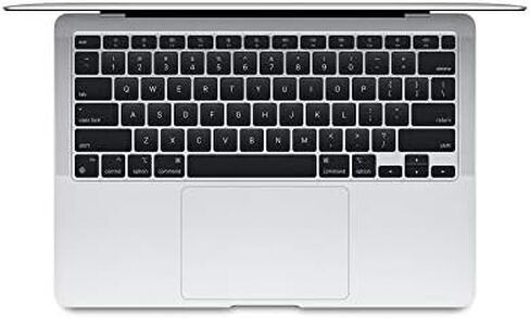 شريحة M1 للكمبيوتر المحمول Apple 2020 MacBook Air، شاشة Retina مقاس 13 بوصة، ذاكرة الوصول العشوائي 8 جيجابايت، تخزين SSD سعة 256 جيجابايت، لوحة مفاتيح بإضاءة خلفية، كاميرا FaceTime HD، معرف اللمس. يعمل مع iPhone/iPad؛ رمادي فضائي AppleCare in Kuwait