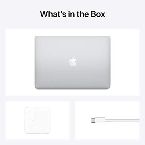 شريحة M1 للكمبيوتر المحمول Apple 2020 MacBook Air، شاشة Retina مقاس 13 بوصة، ذاكرة الوصول العشوائي 8 جيجابايت، تخزين SSD سعة 256 جيجابايت، لوحة مفاتيح بإضاءة خلفية، كاميرا FaceTime HD، معرف اللمس. يعمل مع iPhone/iPad؛ رمادي فضائي AppleCare in Kuwait
