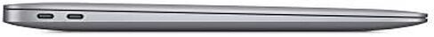 شريحة M1 للكمبيوتر المحمول Apple 2020 MacBook Air، شاشة Retina مقاس 13 بوصة، ذاكرة الوصول العشوائي 8 جيجابايت، تخزين SSD سعة 256 جيجابايت، لوحة مفاتيح بإضاءة خلفية، كاميرا FaceTime HD، معرف اللمس. يعمل مع iPhone/iPad؛ رمادي فضائي AppleCare in Kuwait