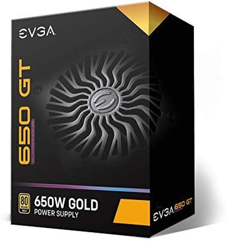 EVGA 650 G5, 80 Plus Gold 650W, Fully Modular, ECO Mode with Fdb Fan, 100% Japanese Capacitors, 10 Year Warranty, Compact 150mm Size, Power Supply 220-G5-0650-X1 in Saudi Arabia