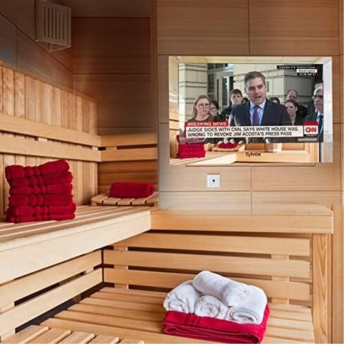 Sylvox 24-inch Waterproof TV, Full-HD, Magic Mirror Bathroom TV, Suitable for Bathrooms,Business Hotels,Saunas in Kuwait