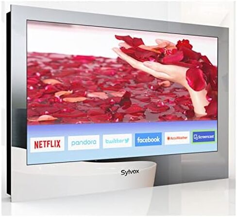 Sylvox 24-inch Waterproof TV, Full-HD, Magic Mirror Bathroom TV, Suitable for Bathrooms,Business Hotels,Saunas in Kuwait