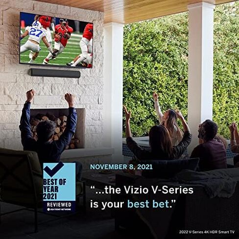 VIZIO 75-Inch V-Series 4K UHD Smart TV with Voice Remote, Dolby Vision, Alexa Compatibility, VRR with AMD FreeSync, V756-J03, 2021 Model in Saudi Arabia