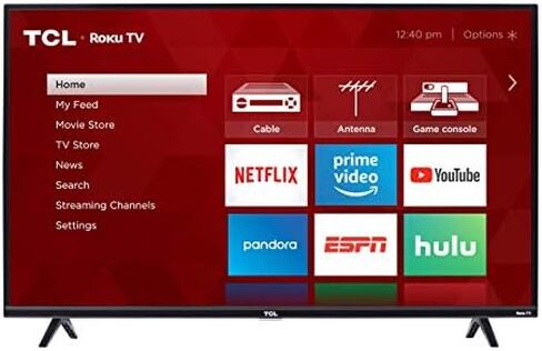 TCL 40-inch 1080p Smart LED Roku TV - 40S325, 2019 Model , Black in Saudi Arabia