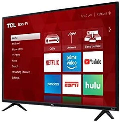 TCL 40-inch 1080p Smart LED Roku TV - 40S325, 2019 Model , Black in Saudi Arabia