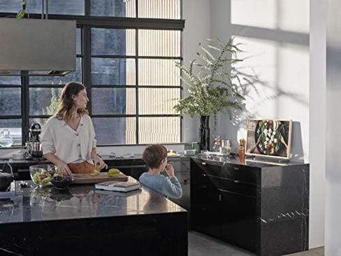 SAMSUNG 43-inch Class FRAME QLED LS03 Series - 4K UHD Dual LED Quantum HDR Smart TV with Alexa Built-in (QN43LS03TAFXZA, 2020 Model) in Saudi Arabia
