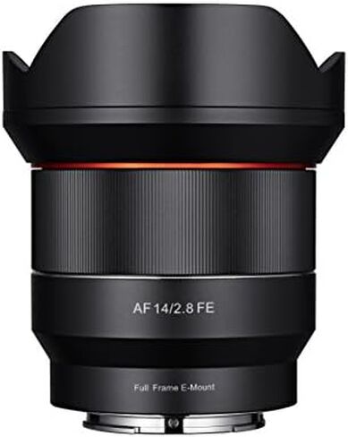 Samyang SYIO14b-E 14mm F2.8 كامل الإطار عدسة التركيز التلقائي لسوني E-Mount، أسود in Kuwait