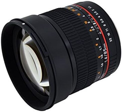 عدسة دوارة 85M-C 85mm F1.4 من روكينون لكاميرا كانون (اسود) in Saudi Arabia