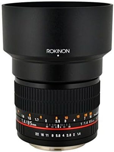 عدسة دوارة 85M-C 85mm F1.4 من روكينون لكاميرا كانون (اسود) in Saudi Arabia