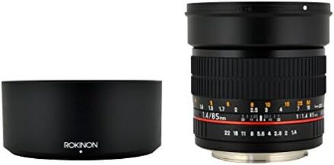 عدسة دوارة 85M-C 85mm F1.4 من روكينون لكاميرا كانون (اسود) in Saudi Arabia