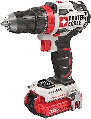 PORTER-CABLE 20V MAX* Cordless Drill / Driver Kit, 1/2-Inch (PCCK607LB) in Saudi Arabia