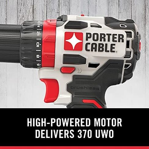 PORTER-CABLE 20V MAX* Cordless Drill / Driver Kit, 1/2-Inch (PCCK607LB) in Saudi Arabia