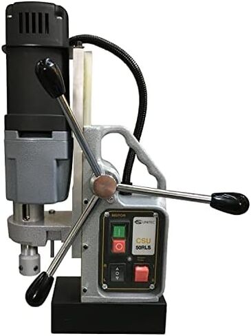 سي اس يونيتيك | آلة الحفر المغناطيسية المحمولة CSU 50RLS | ماكينة حفر كهربائية فوق الطاولة بسرعتين بقدرة 1150 وات مع قطر يصل إلى 2 بوصة وعمق القطع 5-1/4 بوصة | ذو وجهين - اضغط حتى قطر 15/16 بوصة in Kuwait