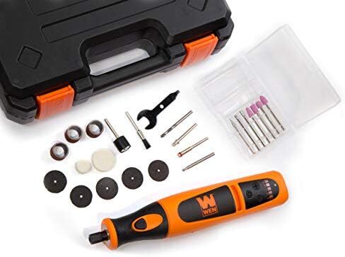 WEN 23072 Variable Speed Lithium-Ion Cordless Rotary Tool Kit with 24-Piece Accessory Set, Charger, and Carrying Case in Saudi Arabia