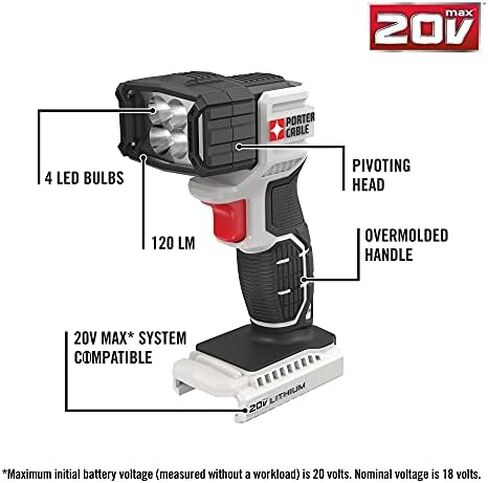 PORTER-CABLE 20V MAX* Cordless Drill Combo Kit, 4-Tool (PCCK615L4) in Saudi Arabia